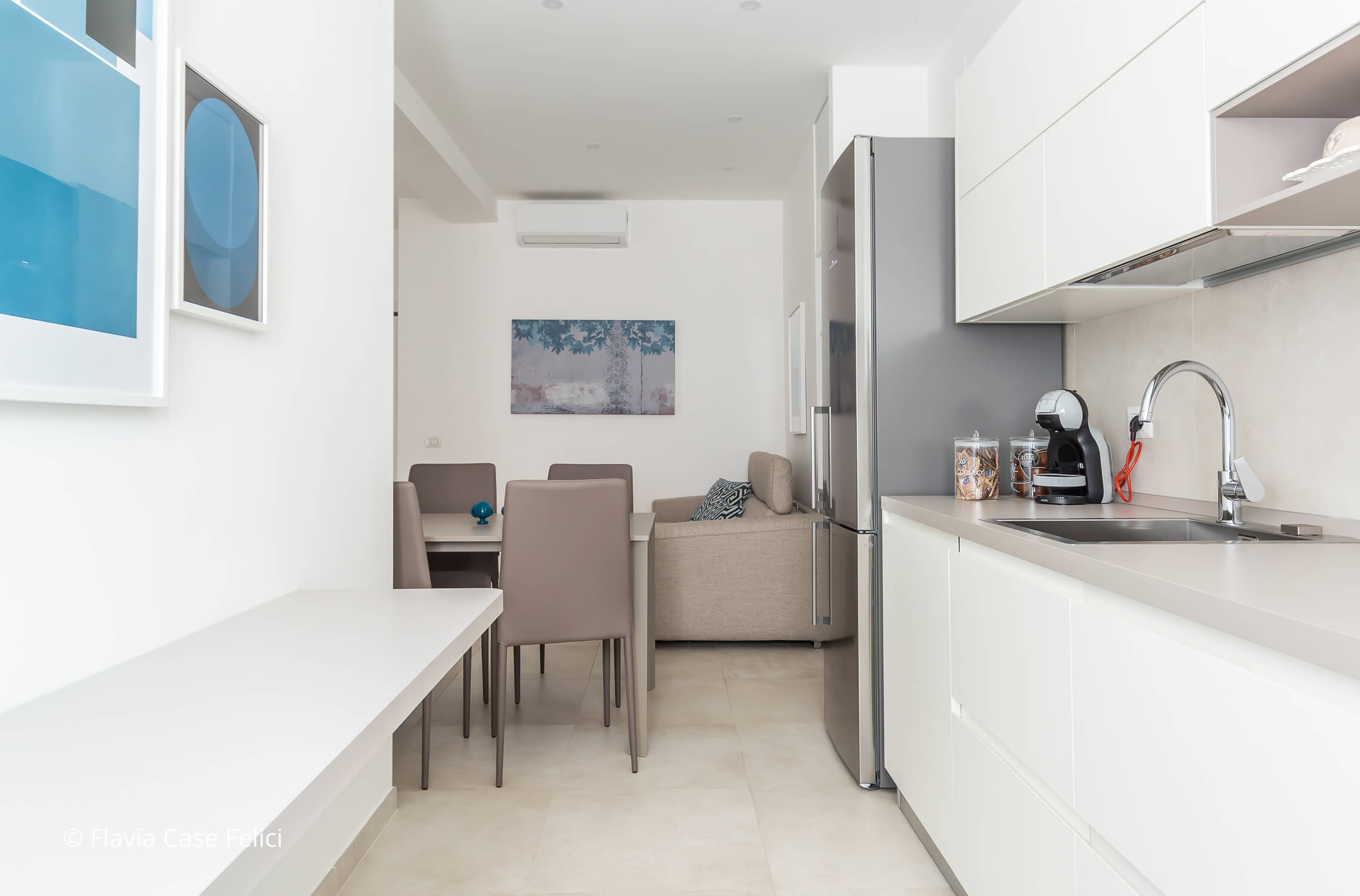 redesign di appartamento a Roma - dopo l'home staging - cucina