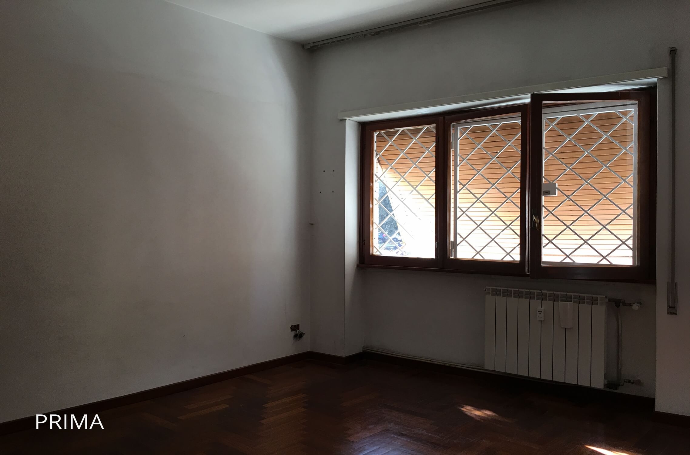 redesign di appartamento a Roma - prima dell'home staging - camera