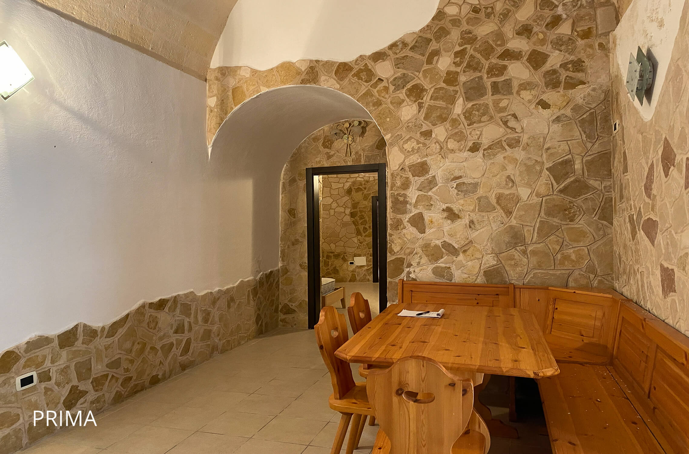 home staging in Puglia - prima dell'home staging - sala da pranzo