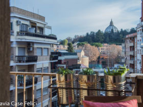home staging a Roma per casa in vendita - vista dal balcone